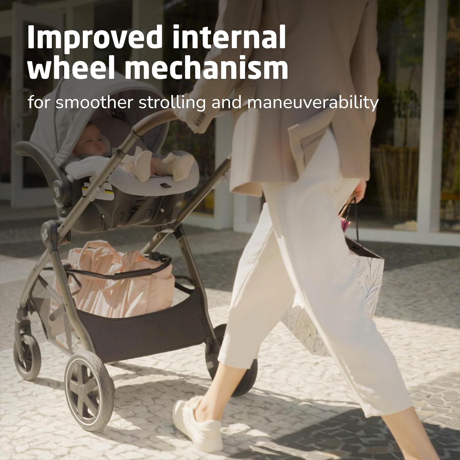 Maxi-Cosi Zelia 2 Luxe 5-in-1 Modular Travel System，Car Seat & Stroller