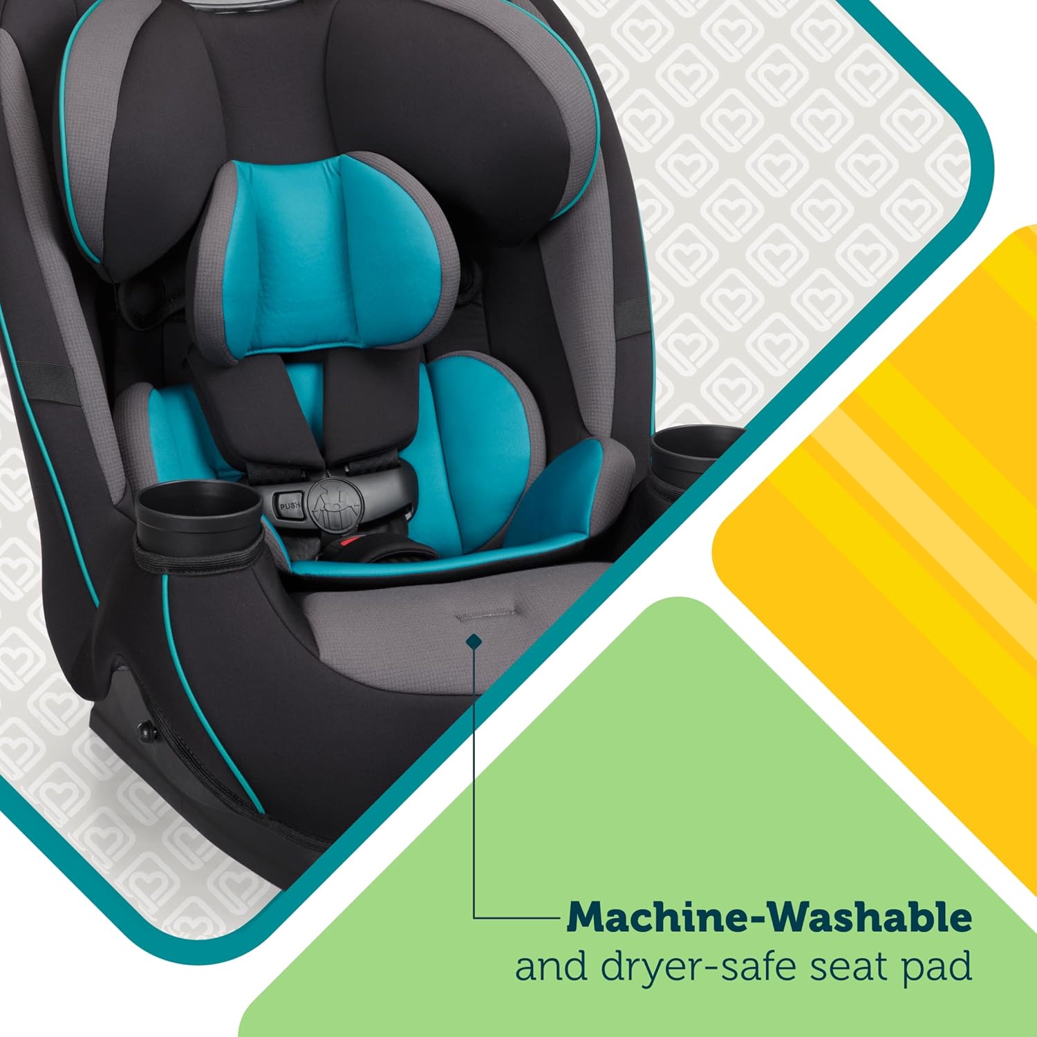 Safety 1st Grow and Go All-in-One Convertible Car Seat, Rear Facing, 5-40 lbs, Forward Facing (30–65 lbs), High Back Booster Seat 40-100 pounds