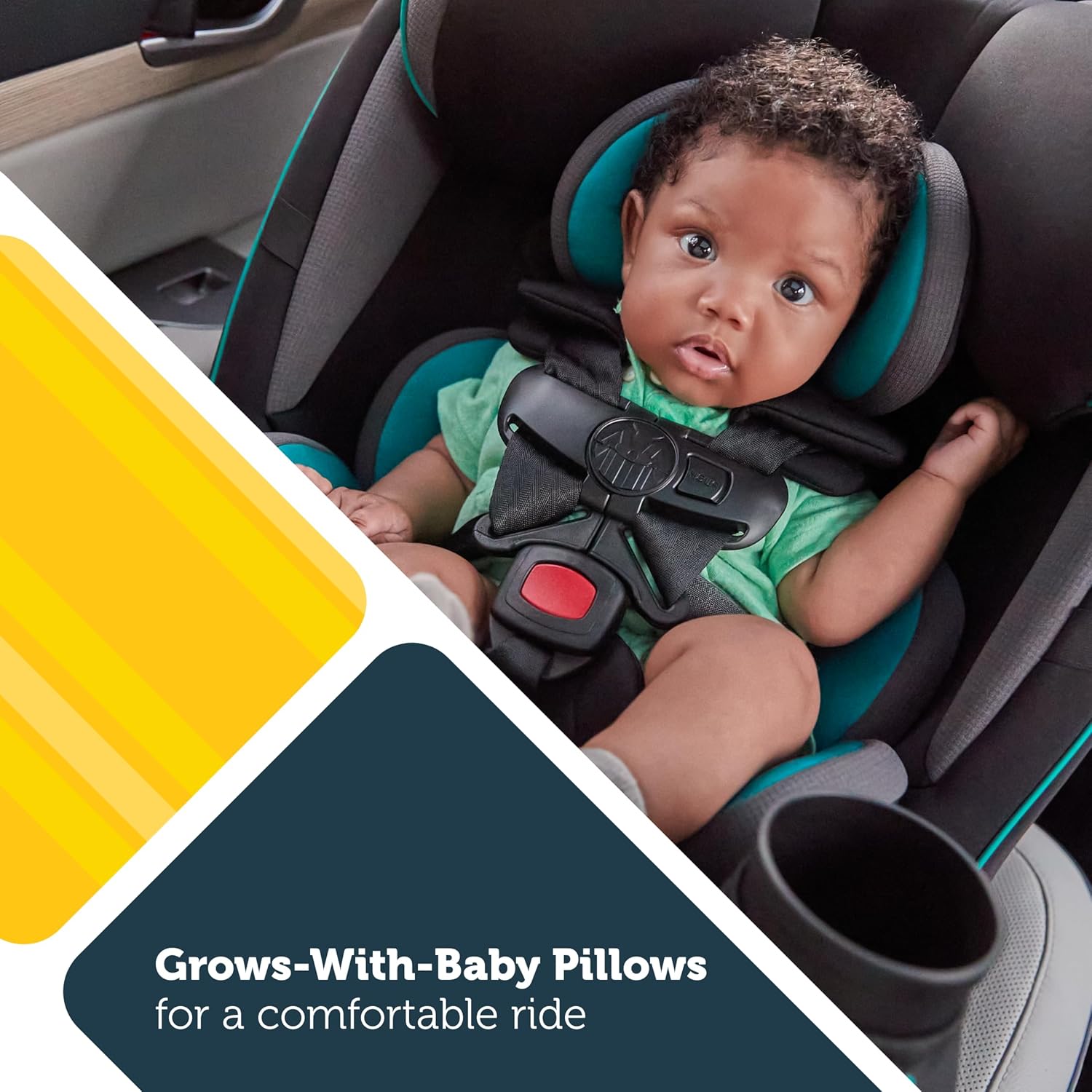 Safety 1st Grow and Go All-in-One Convertible Car Seat, Rear Facing, 5-40 lbs, Forward Facing (30–65 lbs), High Back Booster Seat 40-100 pounds